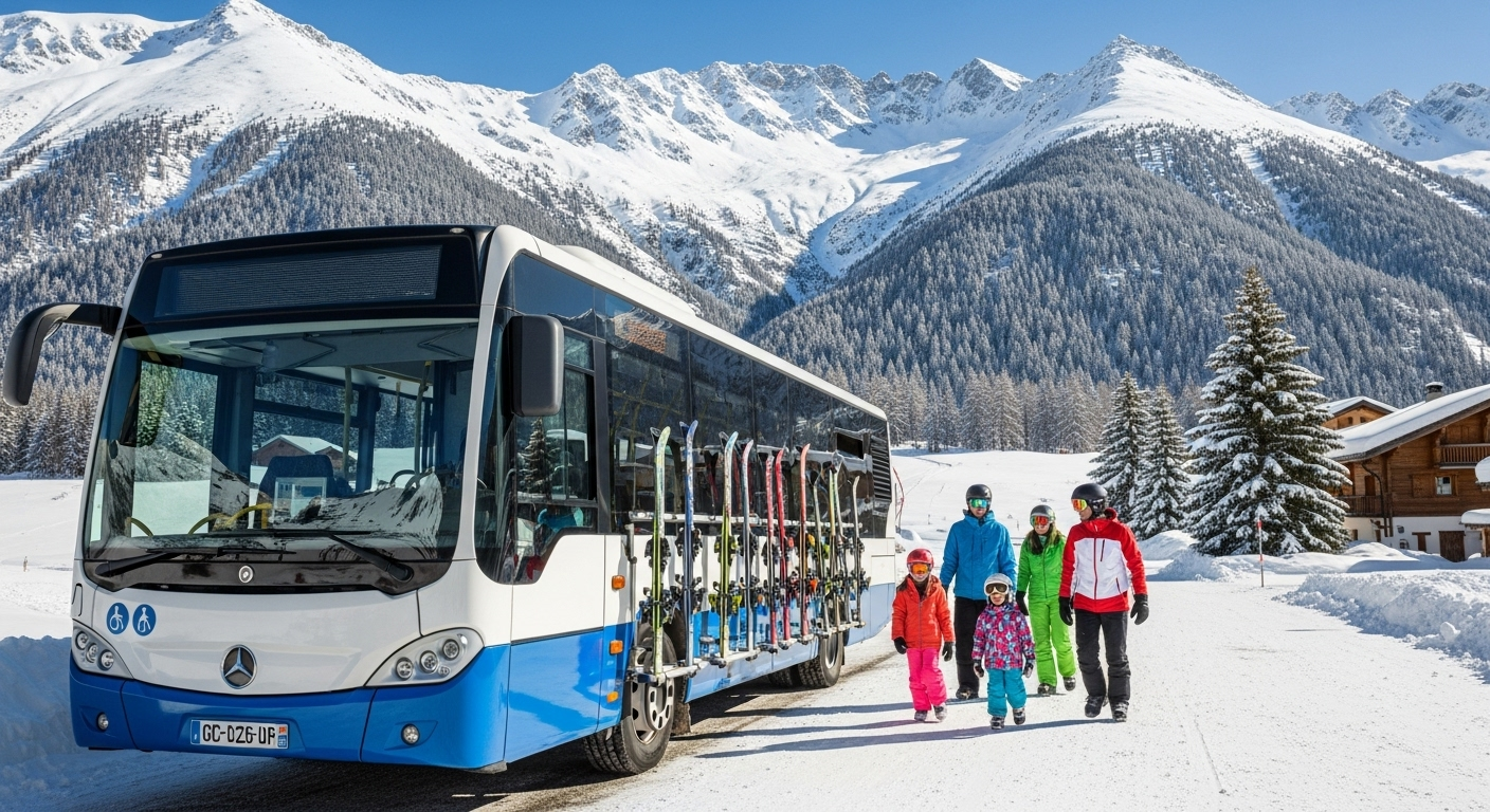 Se déplacer à Serre Chevalier avec les navettes Ski Bus de Chantemerle